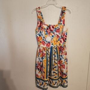 Emerald Sundae Sleeveless Floral Sundress Dress Size 9
